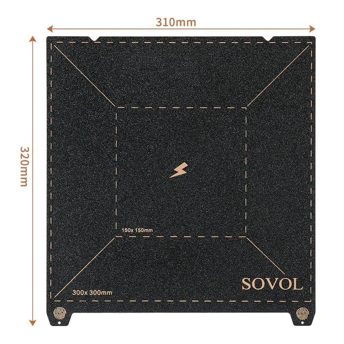 Sovol SV07 Plus PEI pulverbeschichtete Magnetplatte Bauplatte 3ddruckboss